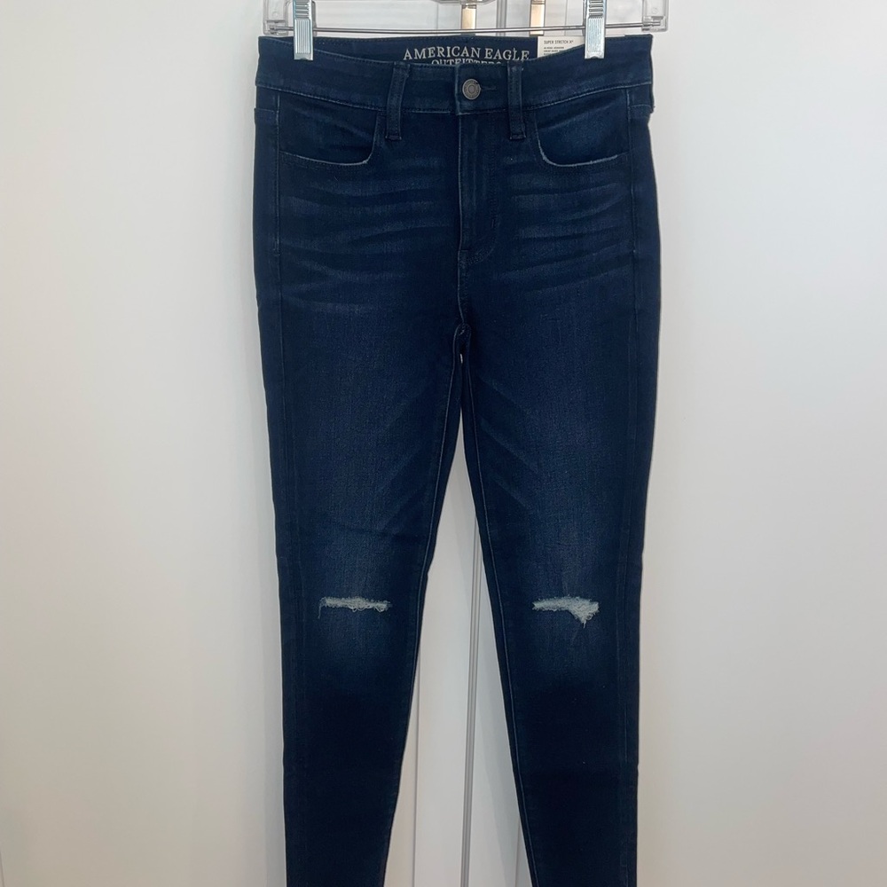 Brand New American Eagle Size 2 Regular Hi-Rise Jegging Super Stretch Jeans